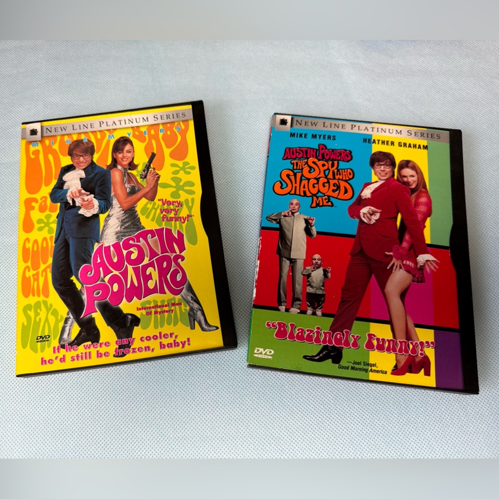 Austin Powers DVD's | The Spy Who Shagged Me & International Man of Mystery